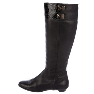 Jimmy Choo Black Harmony Knee High Boots